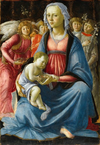 Madonna with Child and Five Angels by Sandro Botticelli